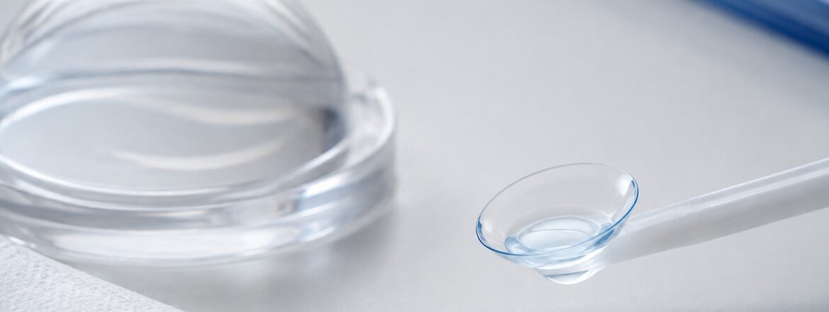 Clear saline-filled scleral lens in a clean clinical setting for ocular surface protection